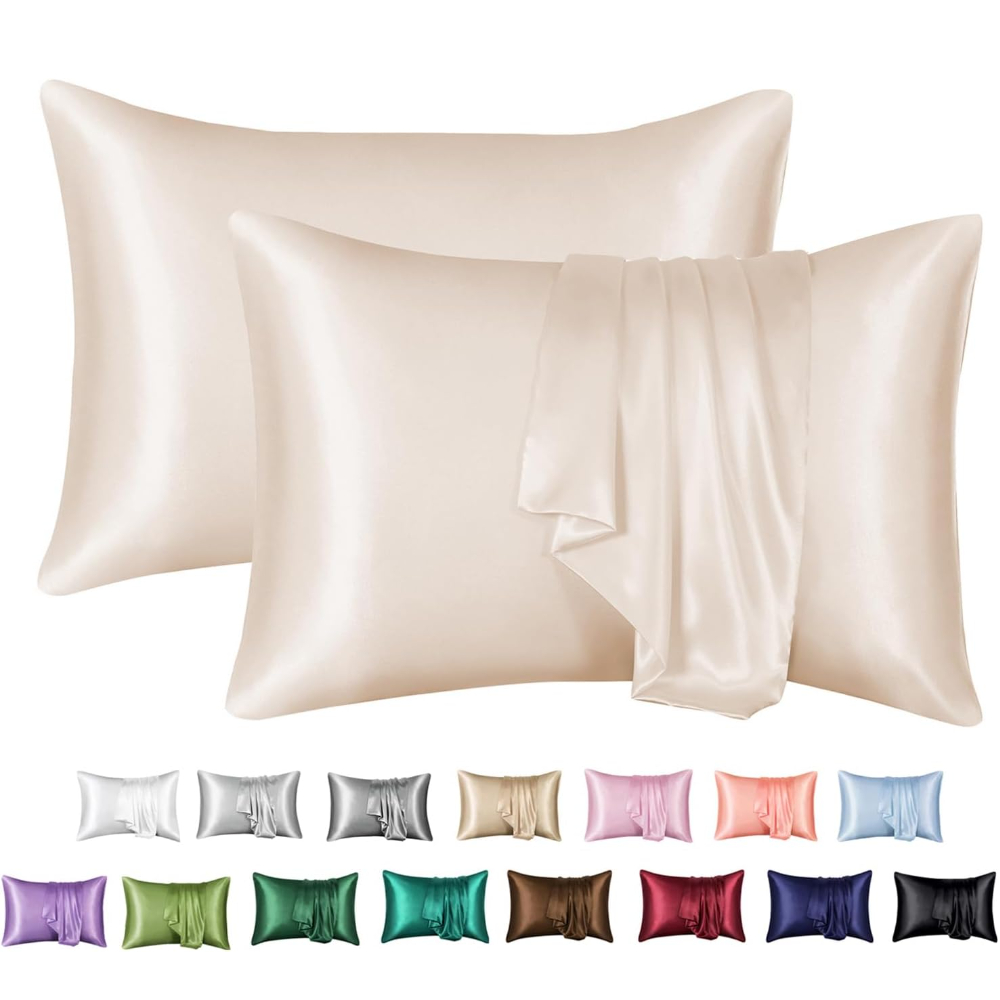 Silk Pillowcase Set - 2 pak sarung bantal Satin untuk
