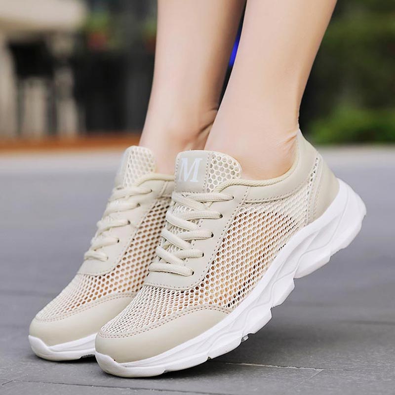 Luxury Lifestyle Resort - Musim Panas Bernapas Sepatu Wanita Mesh