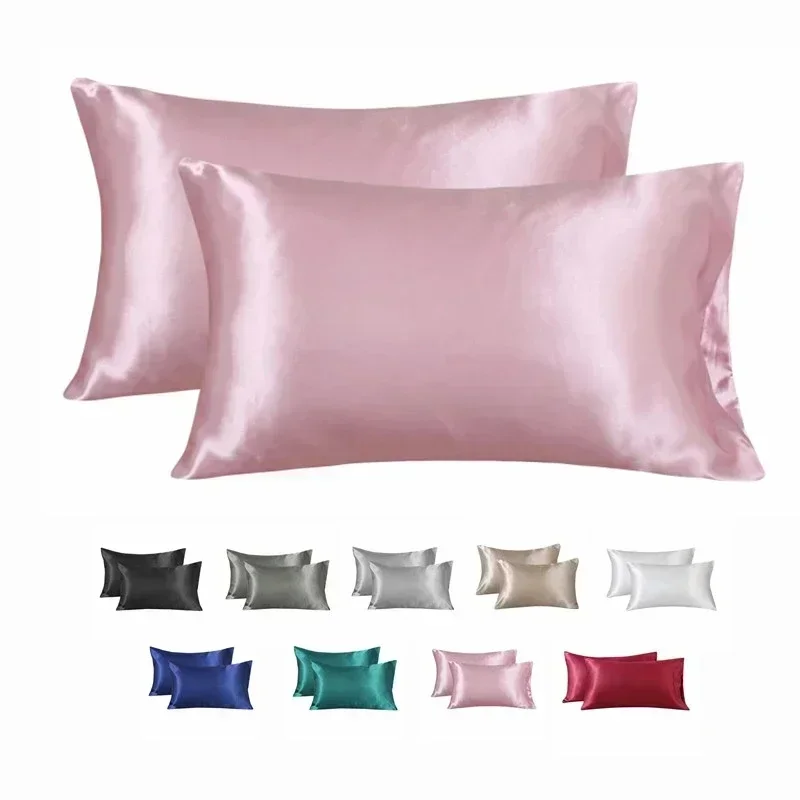 Silk Pillowcase Set - Sarung Bantal Sutra 100% Sarung Bantal