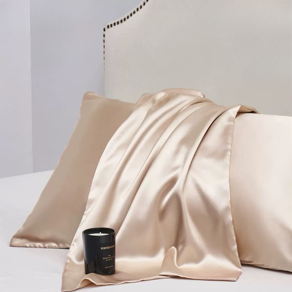 Silk Pillowcase Set - 1 Buah Sarung Bantal Sutra Halus