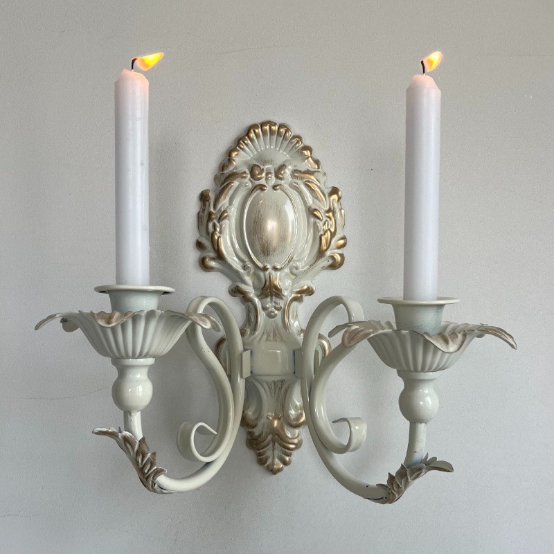 Scented Candle Luxury - Tempat Lilin Antik Besi untuk Dinding,