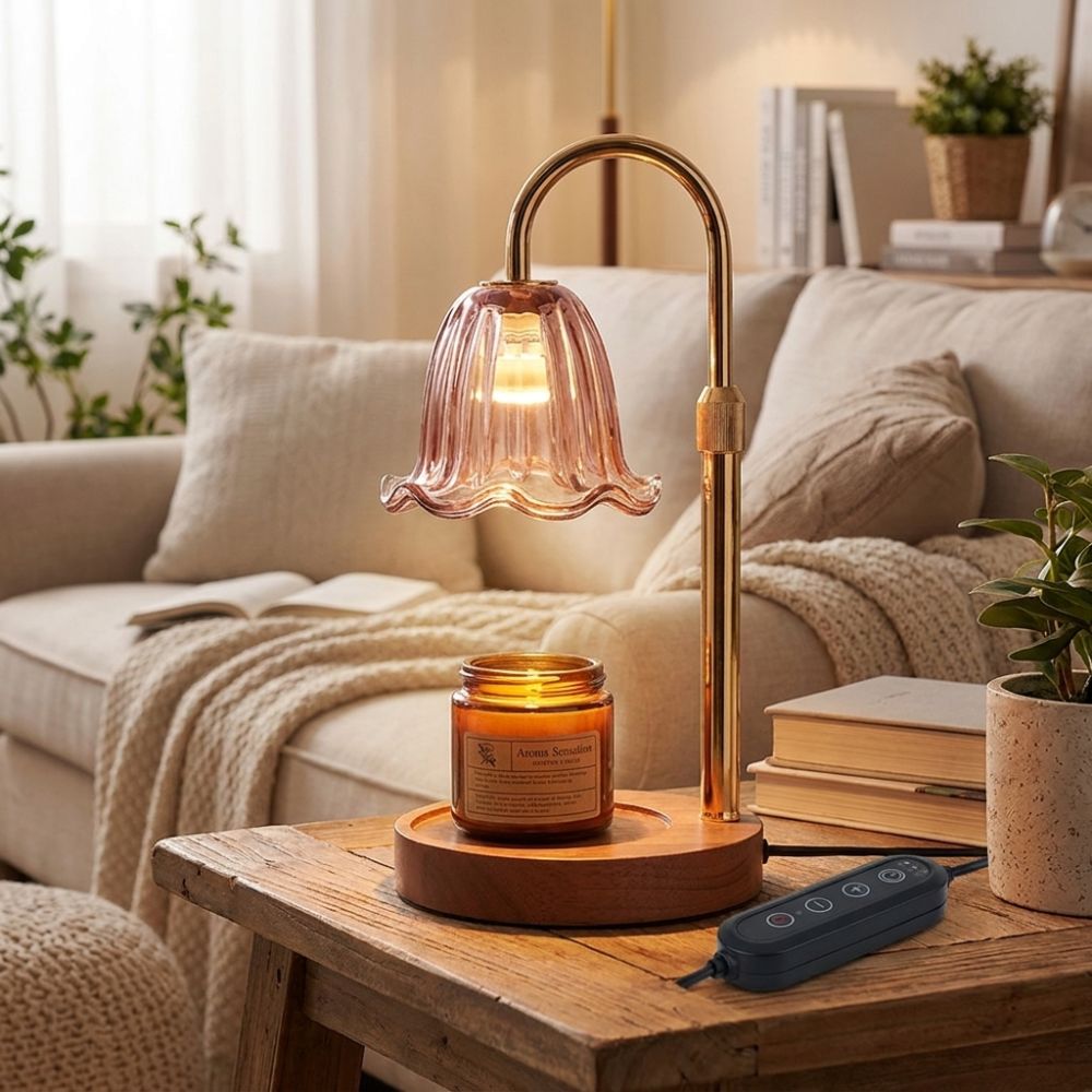 Scented Candle Luxury - Lampu Aromaterapi Minimalis Mewah dengan Pengaturan