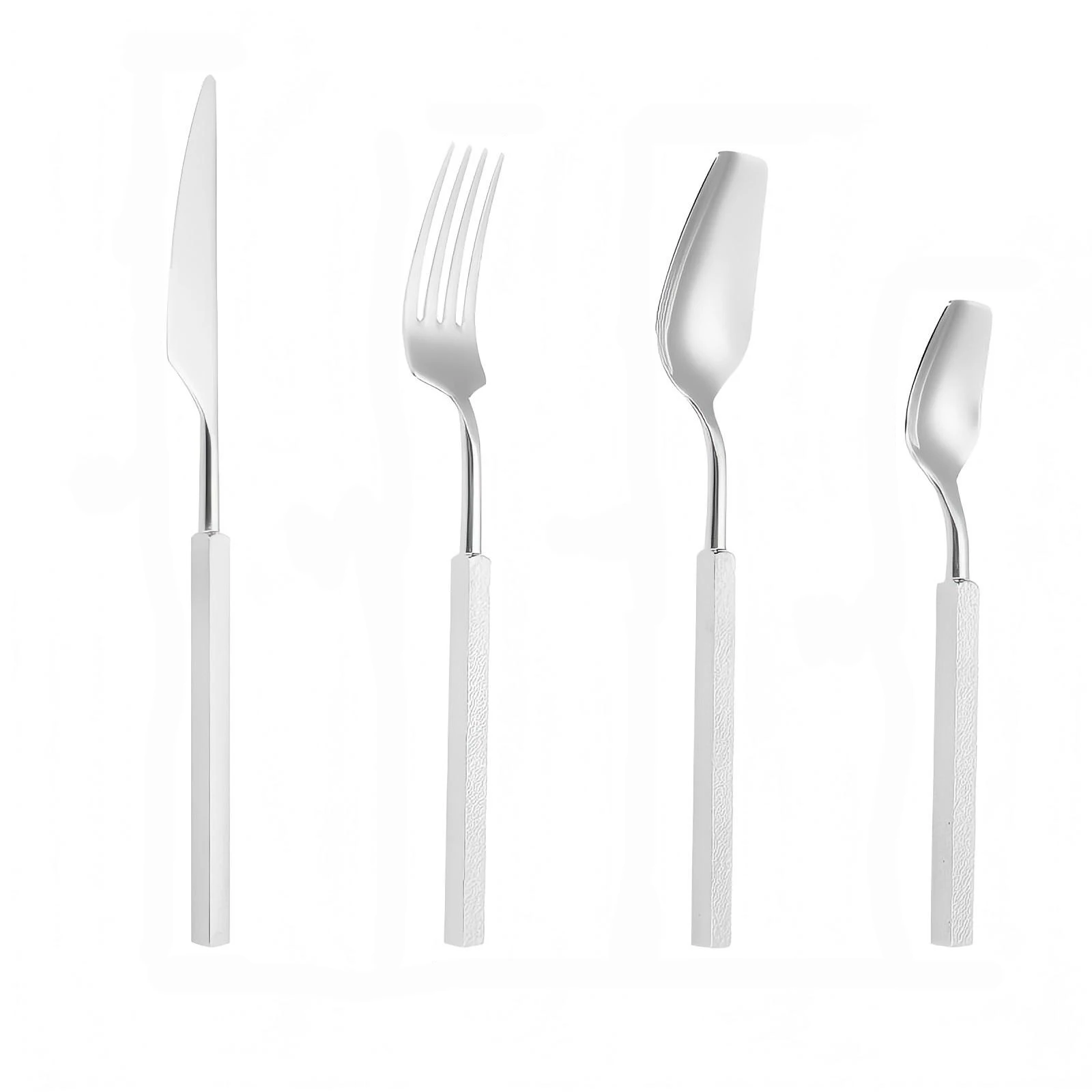 4pcs Set Peralatan Makan Mewah - Gold Plated Cutlery ulasan dan harga