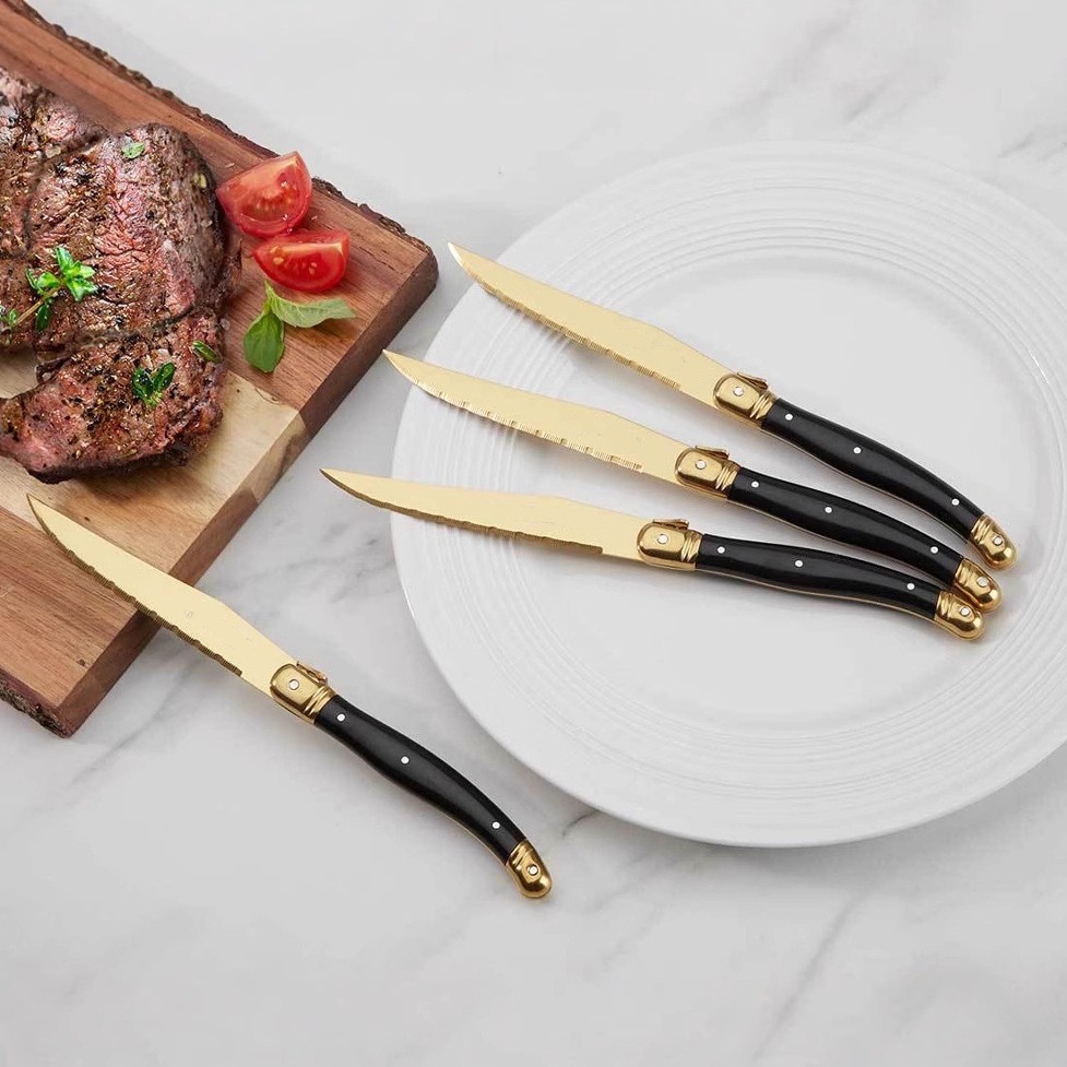 Set Peralatan Makan Laguiole B - Gold Plated Cutlery ulasan dan harga