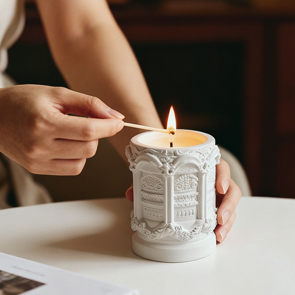 Lilin Cangkir Patung Gipsum Li - Scented Candle Luxury ulasan dan harga