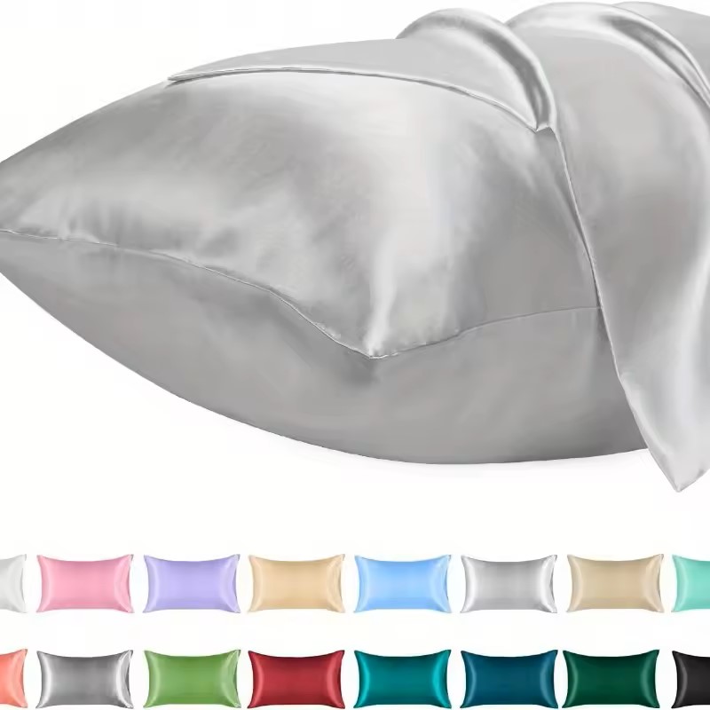1 Buah Sarung Bantal Satin unt - Silk Pillowcase Set ulasan dan harga