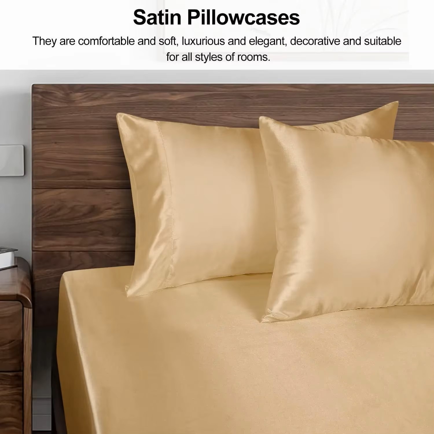 1 Buah Sarung Bantal Satin unt - Silk Pillowcase Set ulasan dan harga