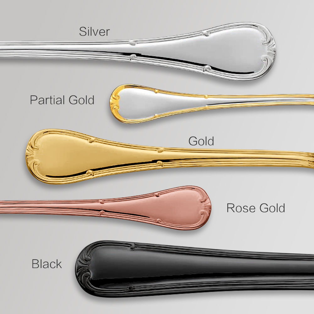 24 Buah Set Sendok Garpu Sendo - Gold Plated Cutlery ulasan dan harga